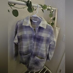 Women’s plaid trench coat